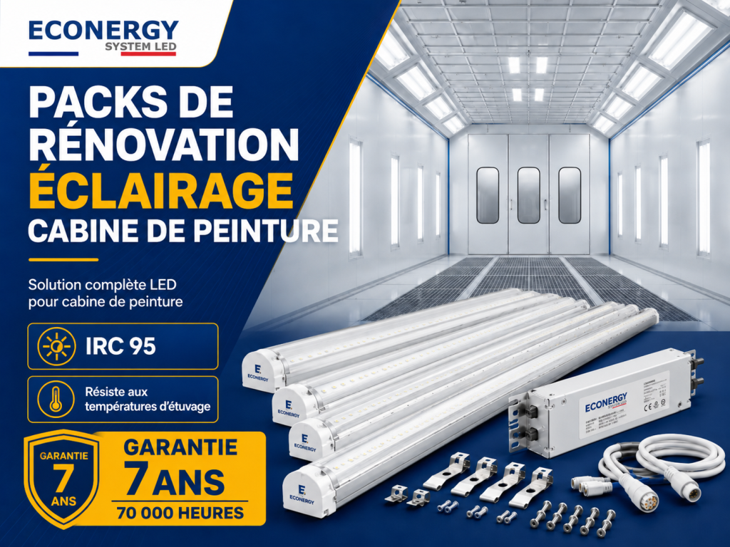 packs renovation éclairage cabine de peinture